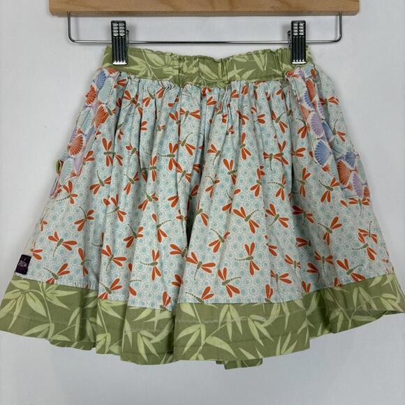 My Amia Kids Patchwork Multi Patterned Skirt Size: 4T - Picture 6 of 7
